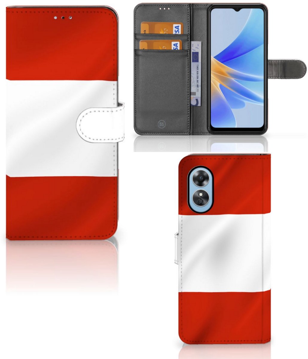 OPPO A17 Bookstyle Case Oostenrijk