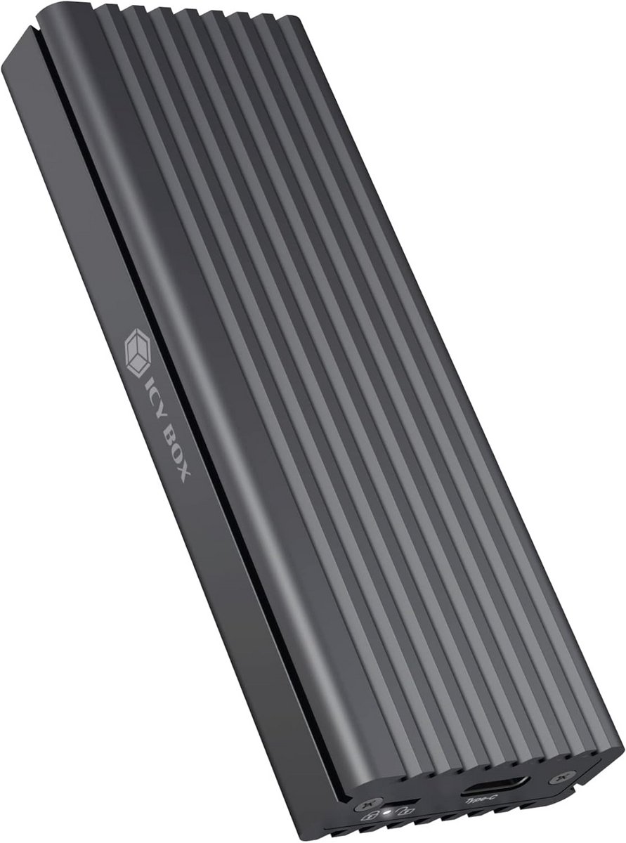 Externe SSD M.2 NVMe behuizing met USB 3.1 en koelsysteem
