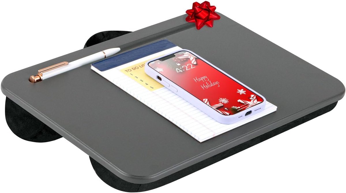 Compact Lap Desk Houtskool tot 15 inch voor Thuis en Op School