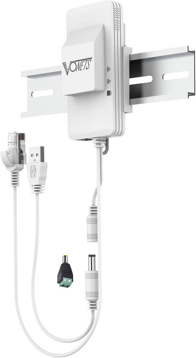 Dual Band WiFi Bridge en Repeater met Ethernet Conversie en Slimme Koelventilator