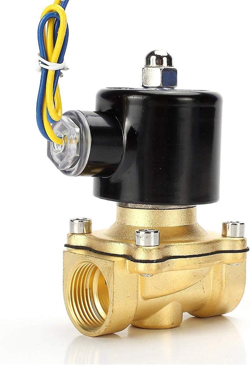 Elektrische Solenoïdeklep 1" 12V Normaal Gesloten voor Water, Lucht, Gas en Brandstof