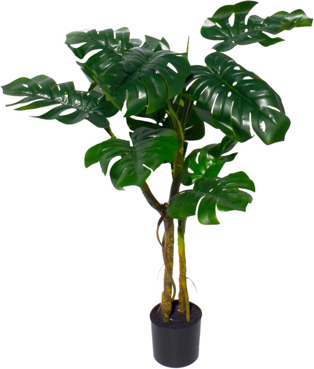 Kunstmatige Monstera Plant 120cm met Gedraaide Stam