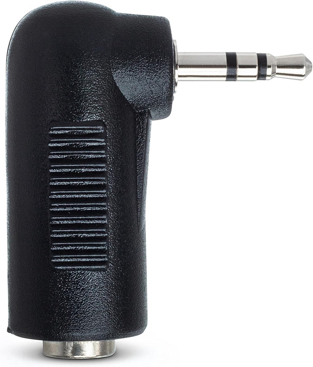 Rechthoekige 3,5 mm TRS naar 2,5 mm TRS-adapter voor hoofdtelefoon en headset