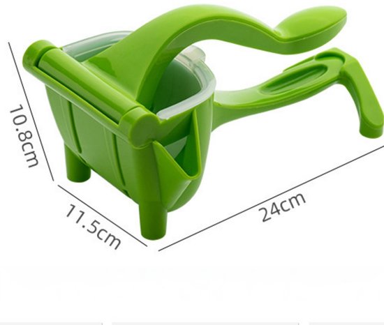 1 stuk - Handmatige Citroenpers - Hoog sapgehalte & zonder pitjes - Voor keuken, bakken & cocktails - Extra dik & voedselveilig plastic - Duurzaam - Groen — afbeelding 5