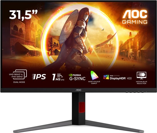 AOC G4 U32G4U - 4K Dual Frame IPS Gaming Monitor - UHD 160hz - €399,00