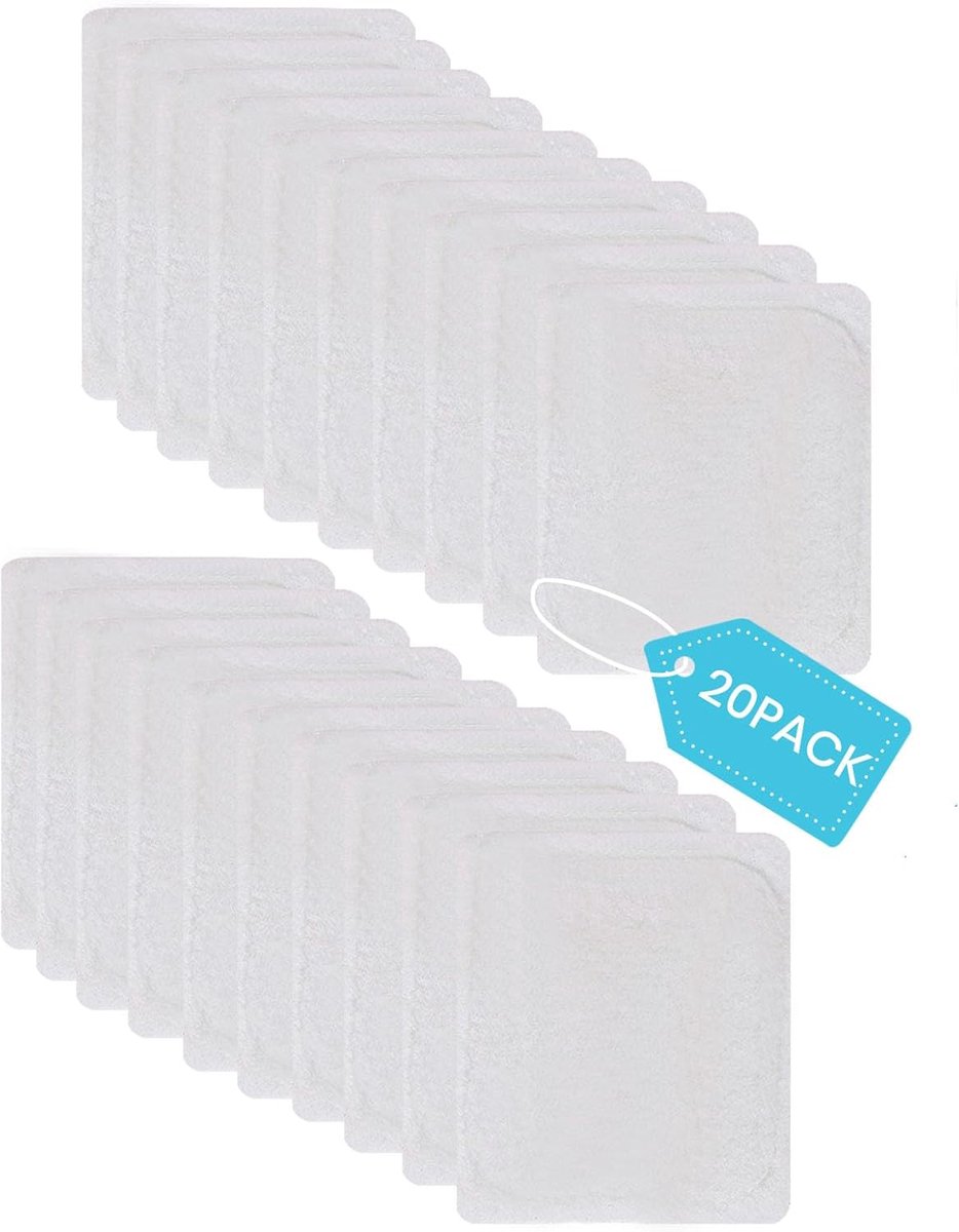 20 Herbruikbare Pads voor Plint Reinigers - Microfiber Mop Navullingen