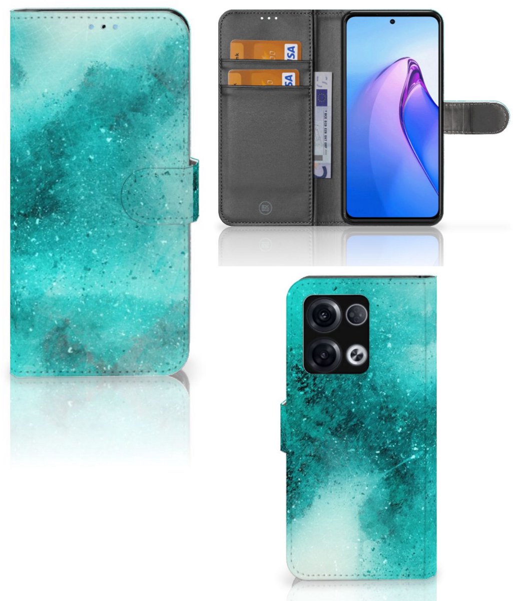 Hoesje OPPO Reno8 Pro Painting Blue