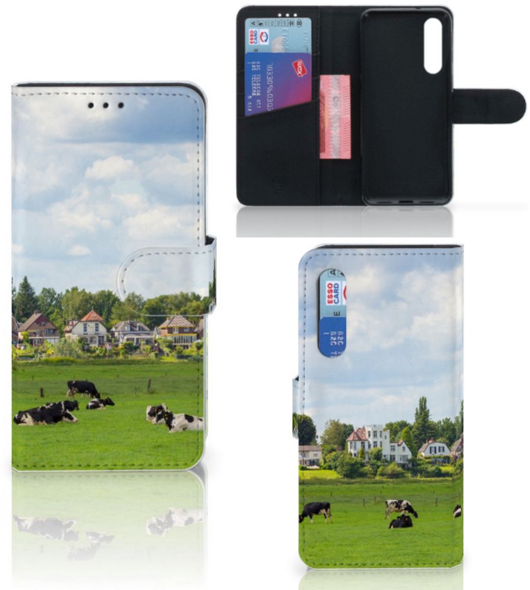 Xiaomi Mi 9 SE Telefoonhoesje met Pasjes Koeien