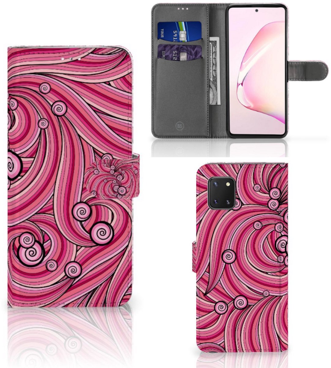 Samsung Note 10 Lite Hoesje Swirl Pink