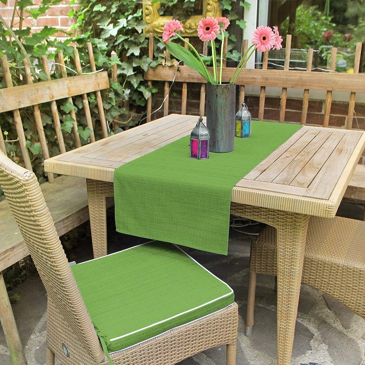 Tafelkleed 85 x 85 cm Groen - Vlekbestendig en Afwasbaar voor Binnen en Buiten