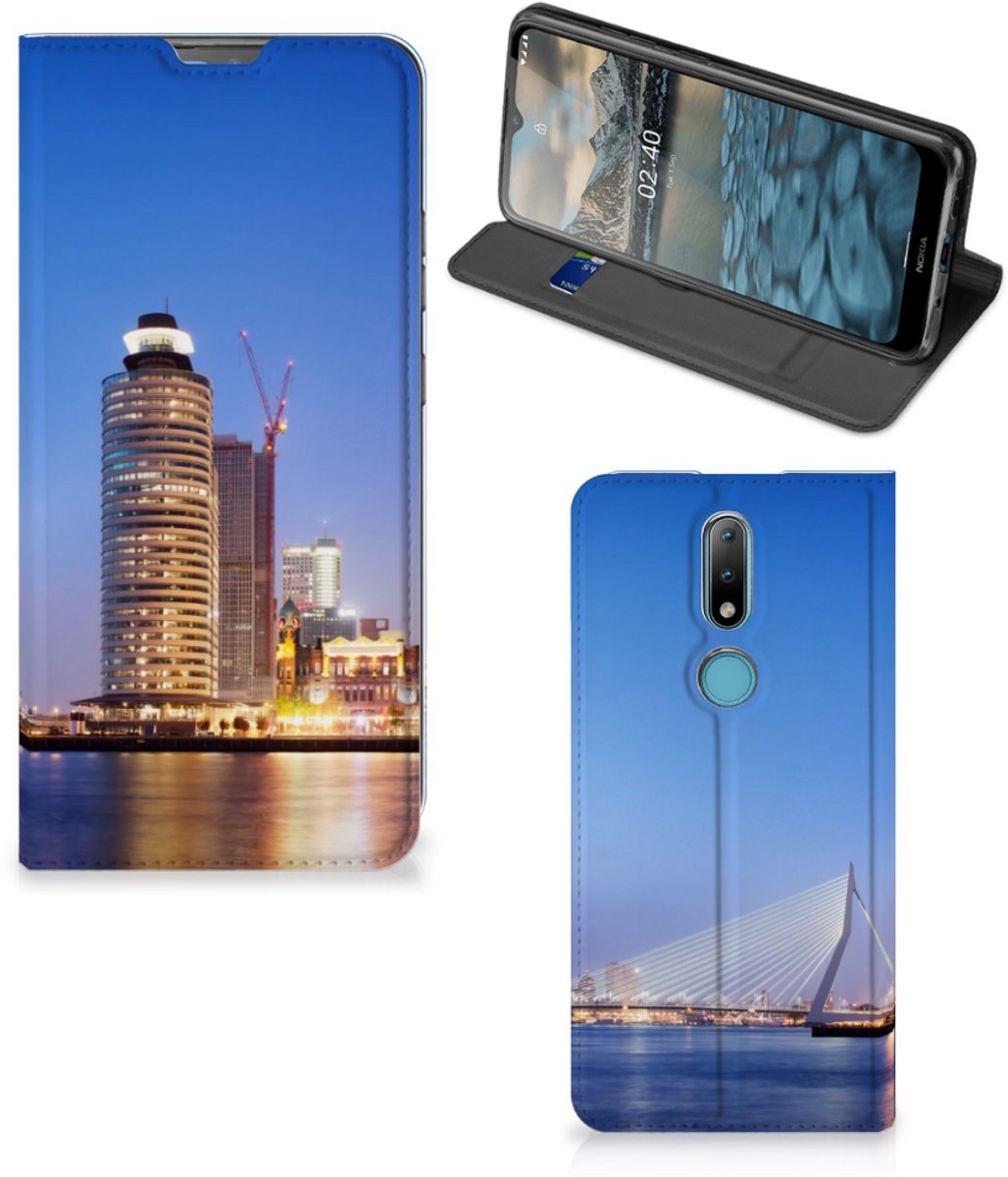 Standcase Hoesje voor Nokia 2.4 Book Cover Rotterdam