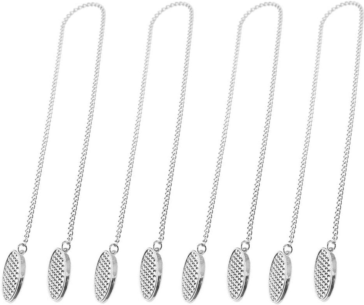 Servettenclipset 4 Stuks - Flexibel Koord voor Senioren en Kinderen - 49 cm Zilver