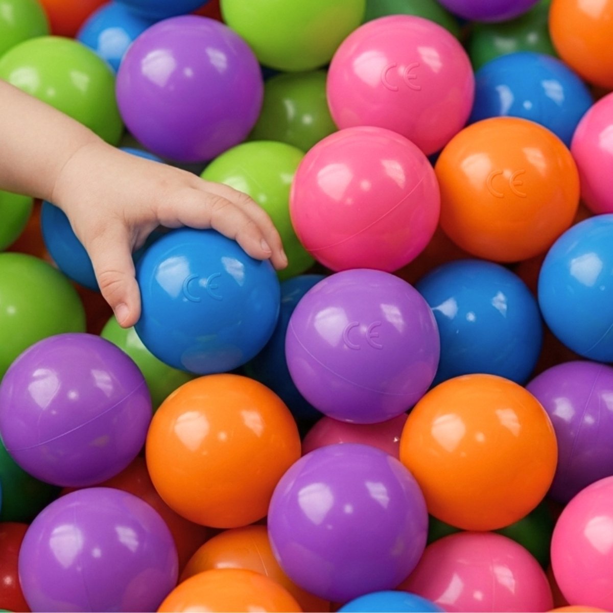 200 Kleurrijke Ballen voor Ballenbad 55cm Ballenbak Ballen Baby Plastic Ballen