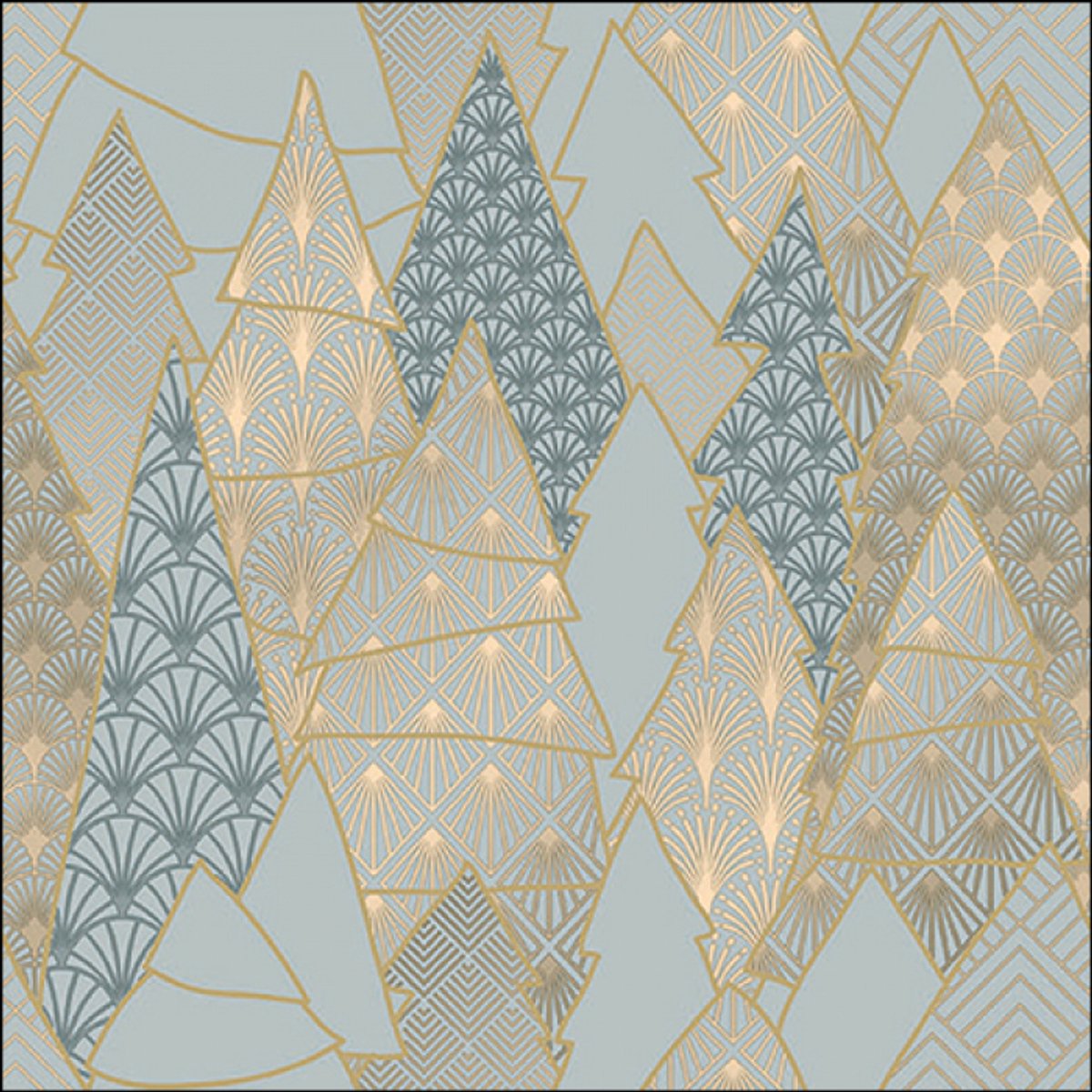 Ambiente - Lunch servetten - Luxury Trees Mint
