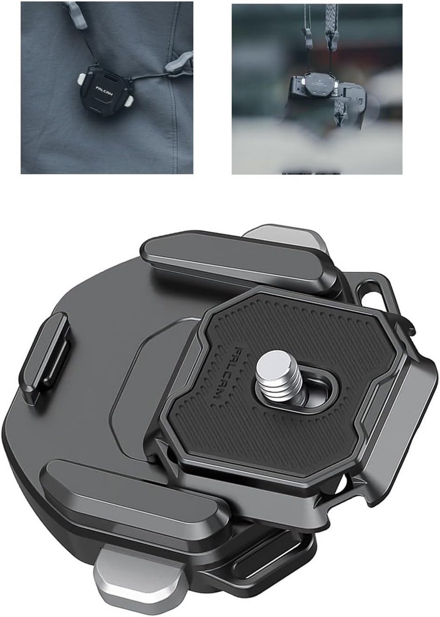 Schnellverschluss-Set voor Schoudergordel met Camera Clip