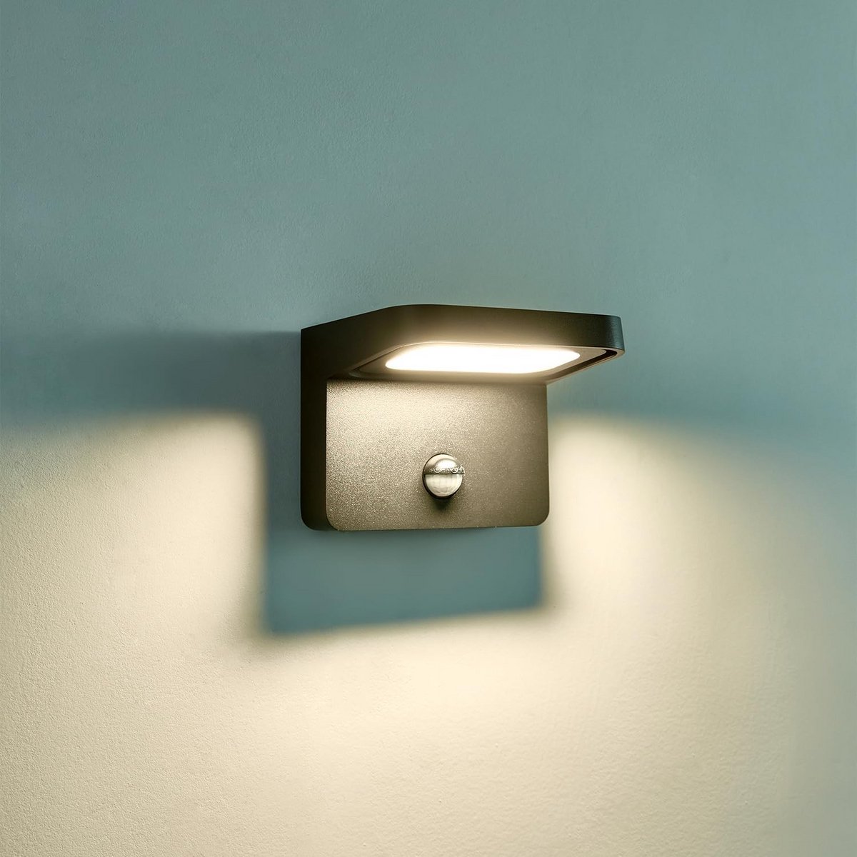 Led Buitenwandlamp met Bewegingsmelder IP44 - Neutraal Wit Draaihoek