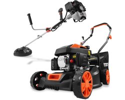 FUXTEC Benzine tuinset – Grasmaaier FX-RM4180 & Bosmaaier FX-MS125 80cc voor gazon en tuinonderhoud