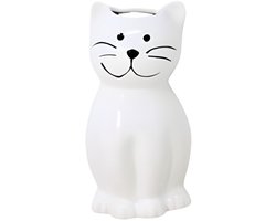 Concorde Waterverdamper radiator - kat / poes - wit - kunststeen - kinderkamer - 17 cm - luchtbevochtiger