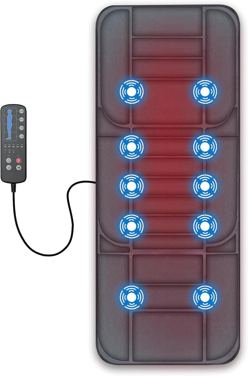 Lichaamsmassageapparaat met Warmte en Vibratie voor Rugpijnverlichting