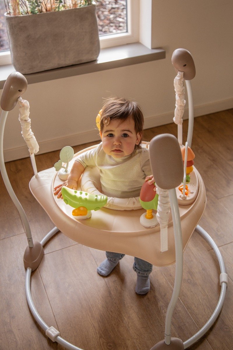 MamaLoes Activiteiten Jumper Baby - Eva Beige - Bouncer Baby - Speelgoed — afbeelding 6