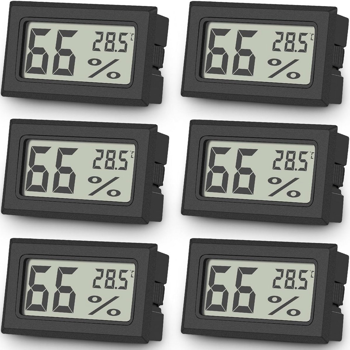 Digitale Binnen Thermometer en Hygrometer met LCD-display