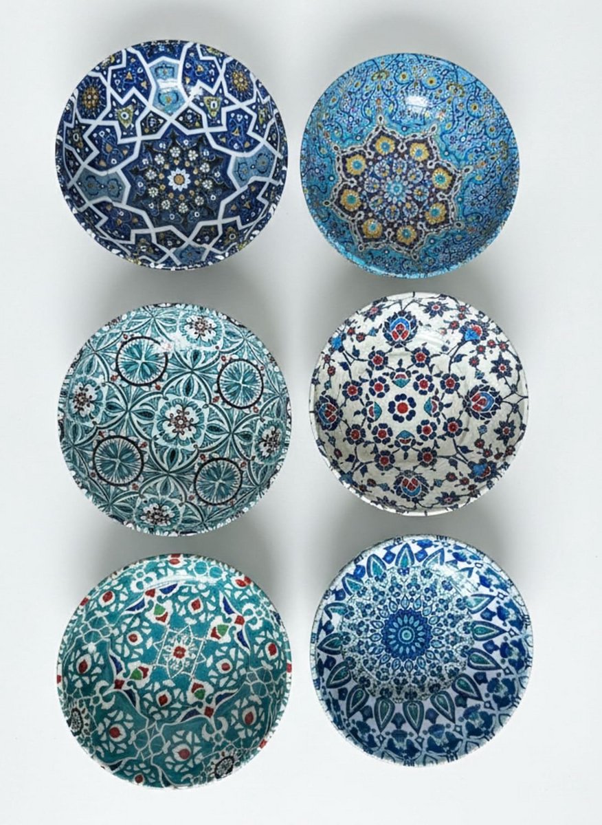 Set van 6 Decoratieve Dip- en Snackschalen voor Dips, Sauzen en Tapas