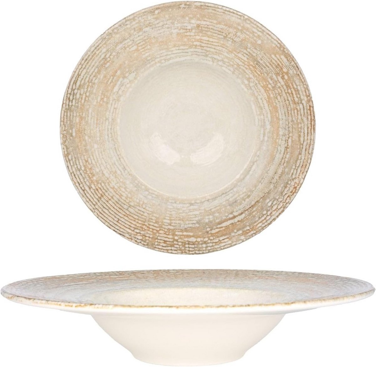 Set van 2 Lichte Porseleinen Pastaborden 28 cm
