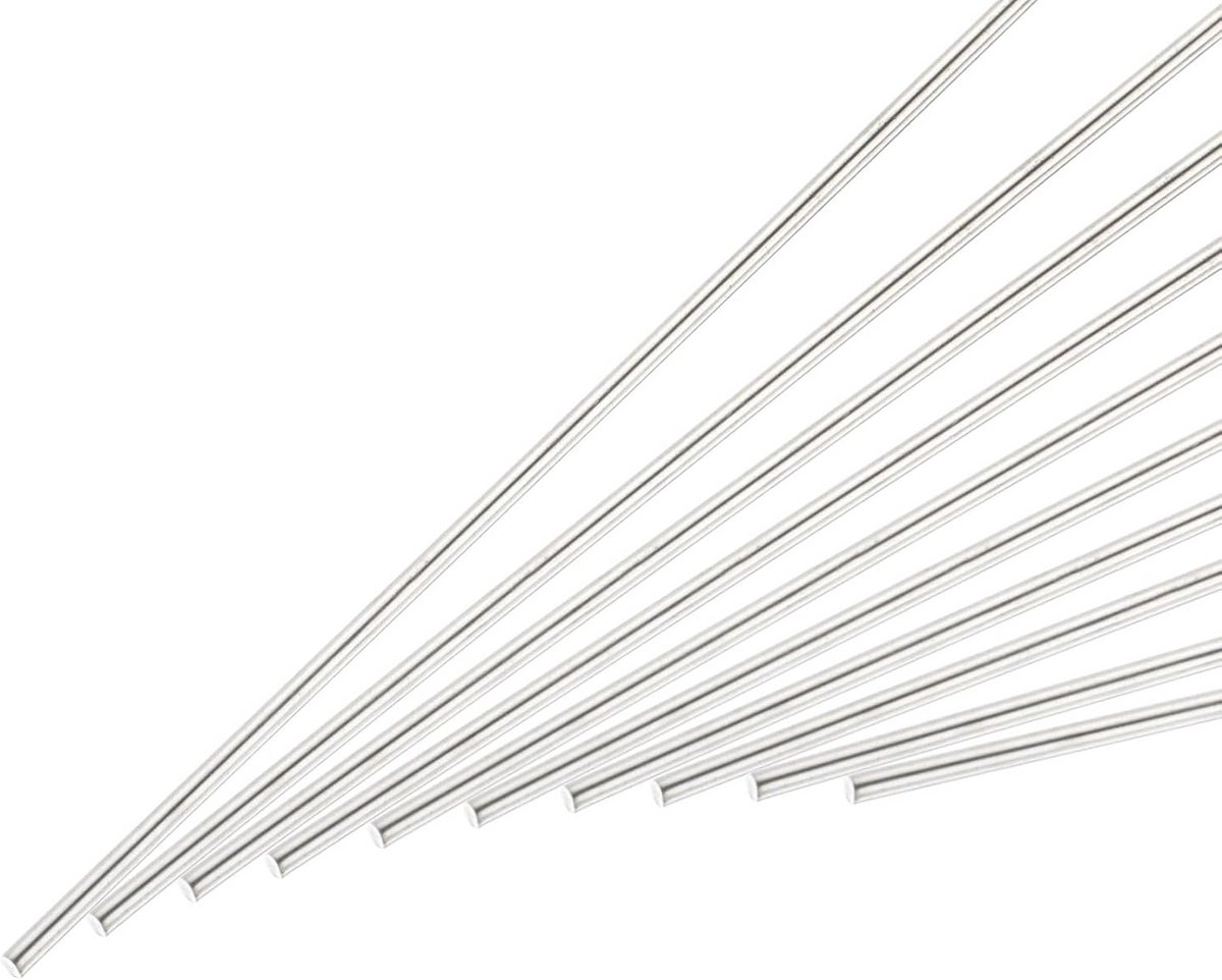 Rondstaf RVS 2mm x 100mm - Massieve Metalen Stangen voor Modelbouw en Doe-Het-Zelf