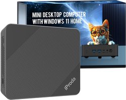 Compacte Mini-pc met Alder Lake N97 Processor en 16GB RAM, Snelle SSD