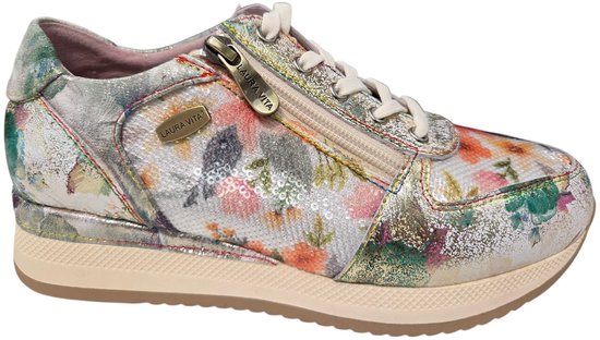 Laura Vita Gycmo 58 Vert Sneakers Multi Bloempatroon Leer Dames - Multi Bloem - 40