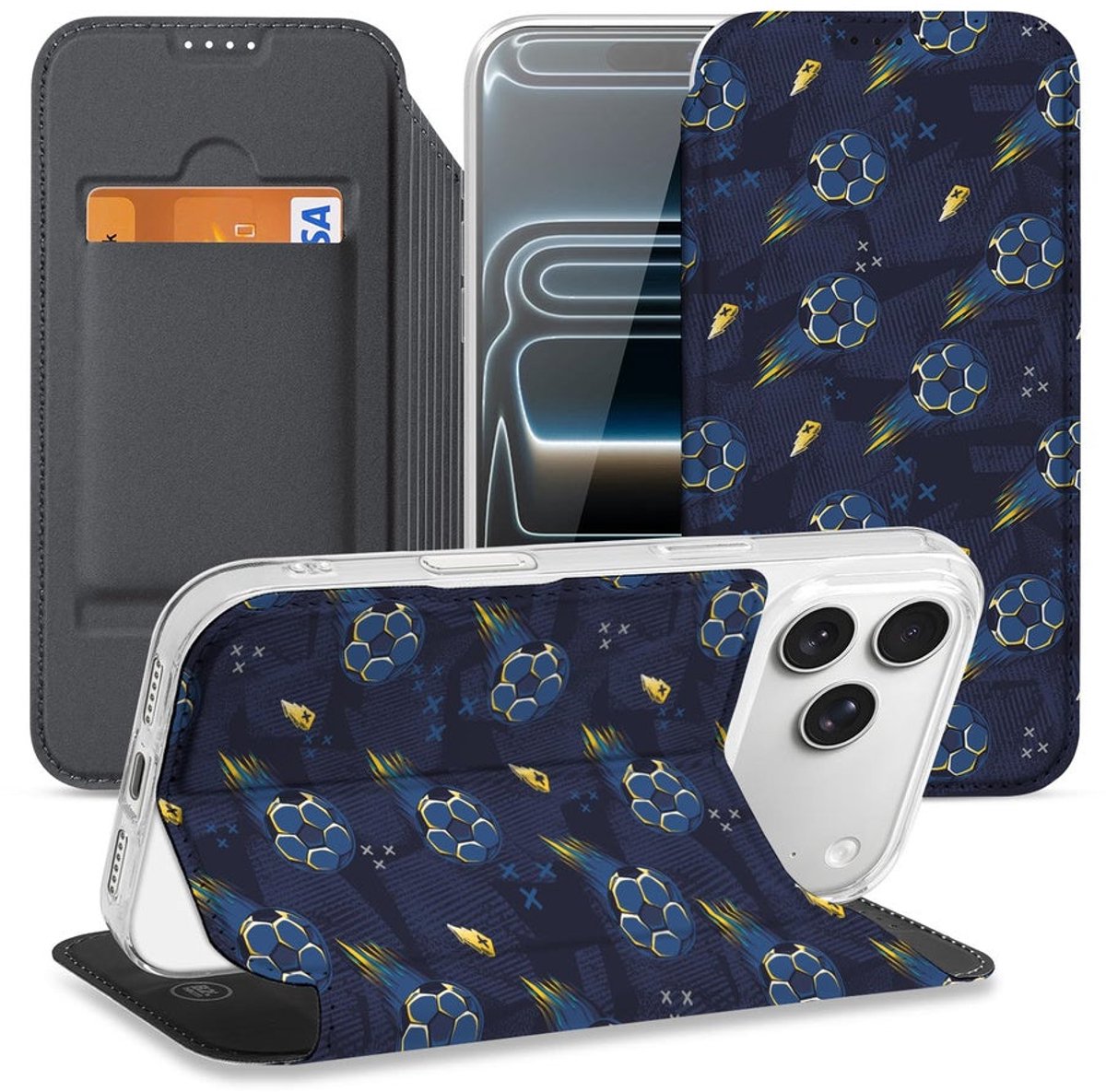 iPhone 17 Pro Max Book Cover Voetbal