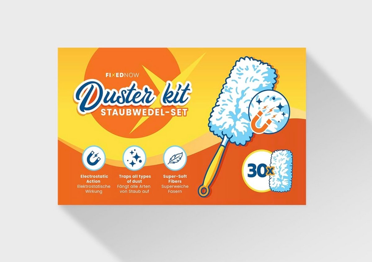 Grote Stofwisser Set met 30 XL Stofdoeken voor Grondig Schoonmaken