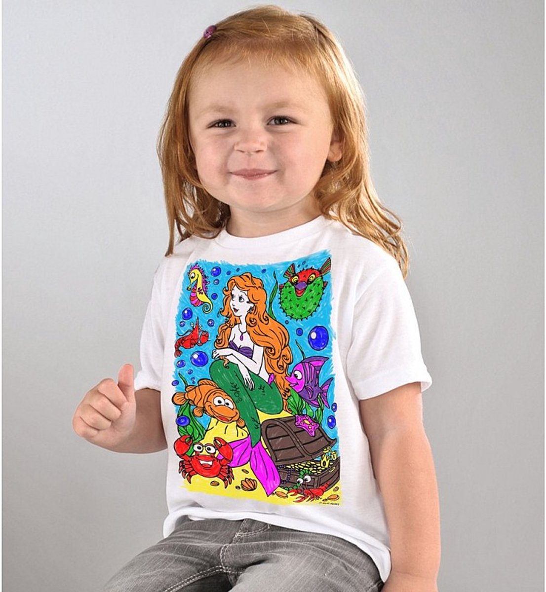 Splat Planet T-Shirt Kleuren Set Zeemeermin 5 - 6 Jaar