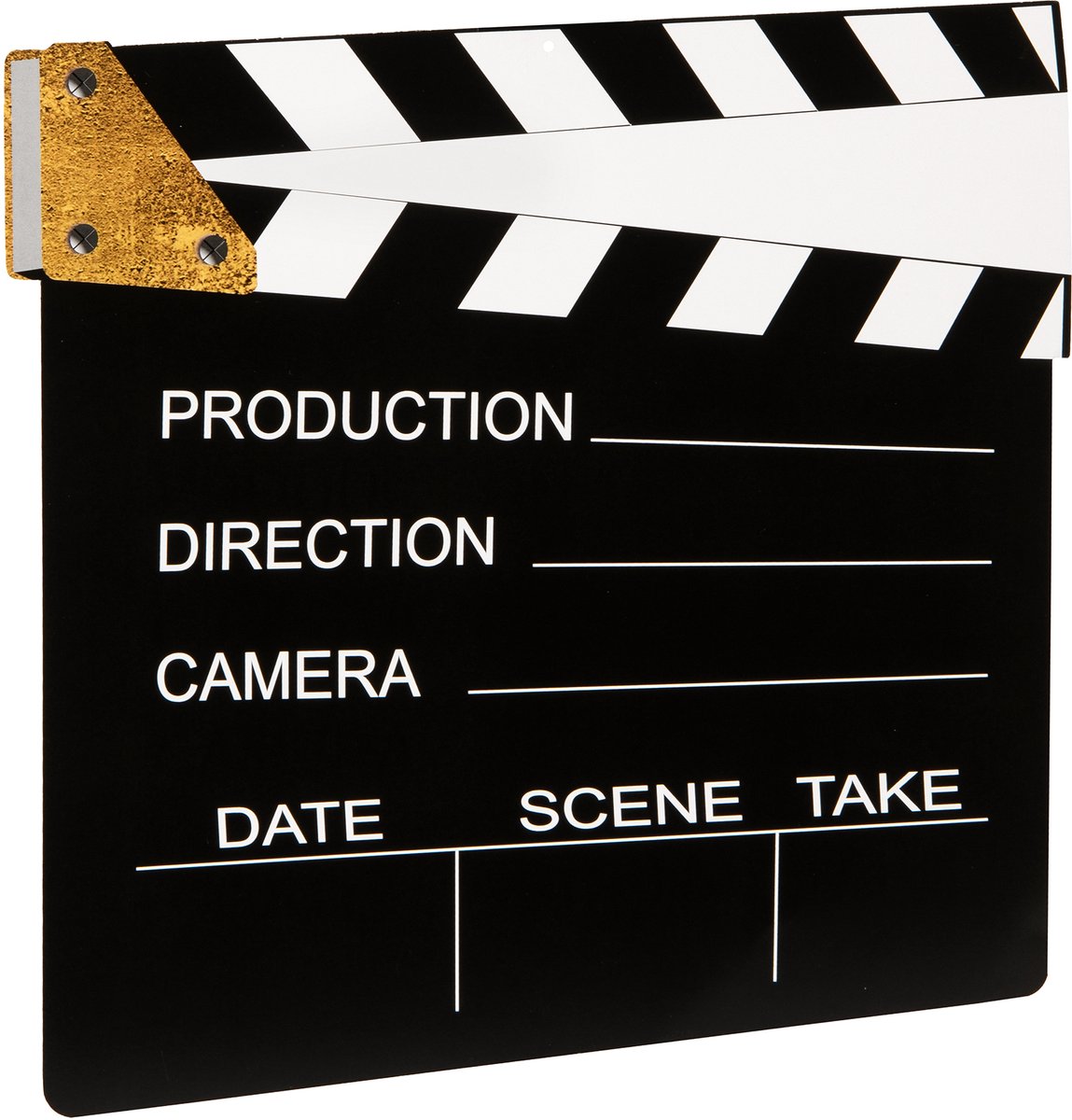 CHRISTIANFABRICATIONS - Filmklapper decoratie 28 x 28,5 cm van personaliseerbaar karton