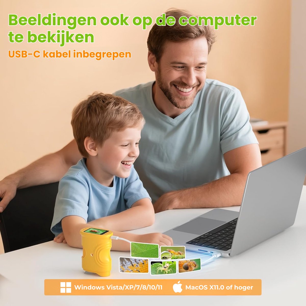 Edubini Digitale microscoop voor kinderen, 1000-voudige vergroting, draagbare zakmicroscoop voor tuin, bos en experimenten, kindermicroscoop, speelgoed met digitaal HD-scherm, inclusief fotofunctie Edubini Digitale microscoop voor kinderen, 1000-voudige vergroting, draagbare zakmicroscoop voor tuin, bos en experimenten, kindermicroscoop, speelgoed met digitaal HD-scherm, inclusief fotofunctie