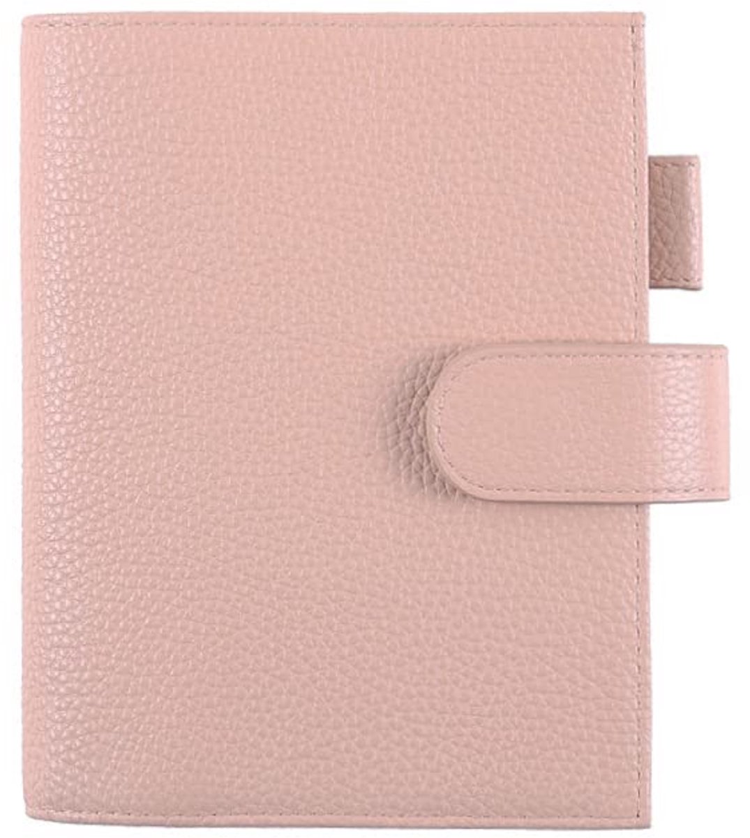 Verzorgende Leren A6 Notebook Cover met Pennenlus en Vakken - Geschikt voor A6 Planners en Agenda's