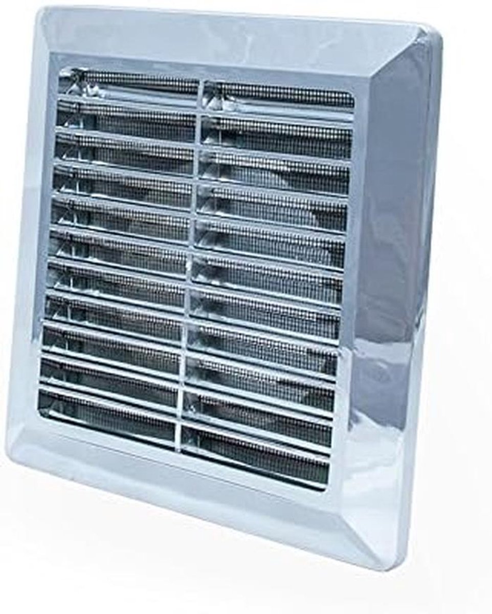 Rond Ventilatiekanaal Rooster Wit 125mm - Afvoerventiel met Inclusief Vliegengaas
