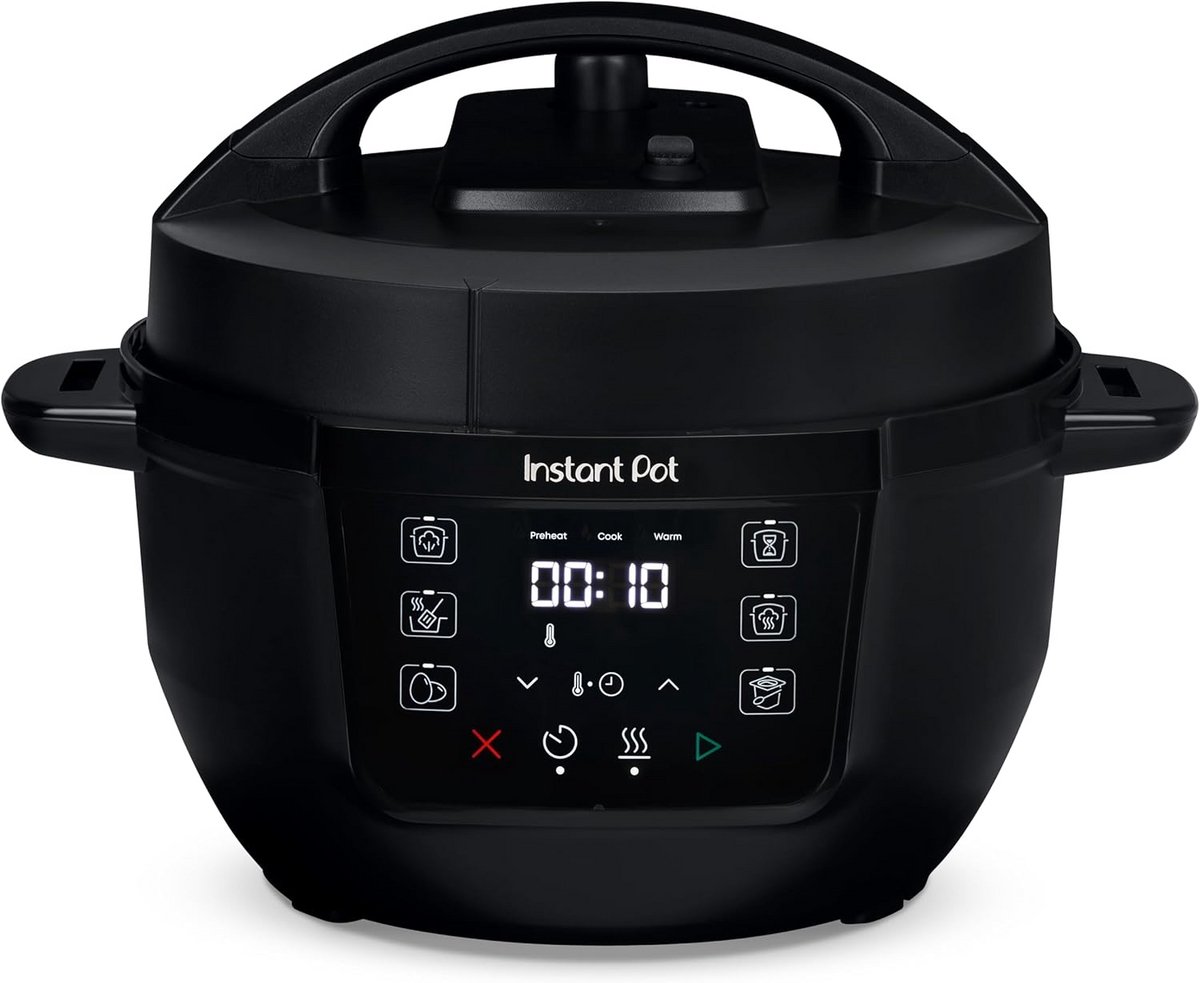 Mini Multicooker Zwart 3.8L Snelkookpan voor Snelle Maaltijden