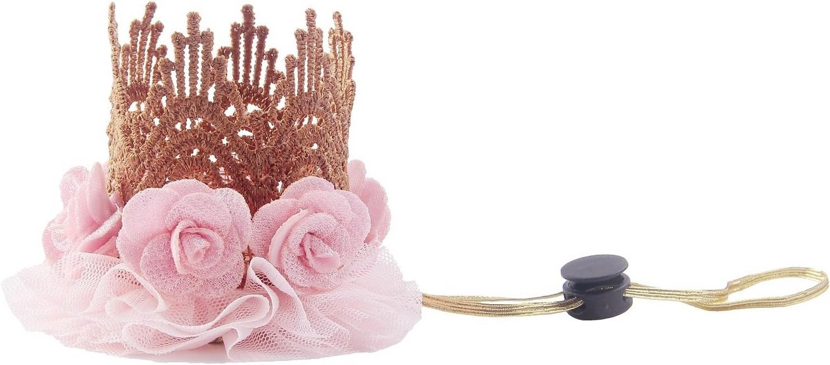 Elastische Huisdier Kroon Tiara Hoofdband voor Hond en Kat - Feest Accessoire