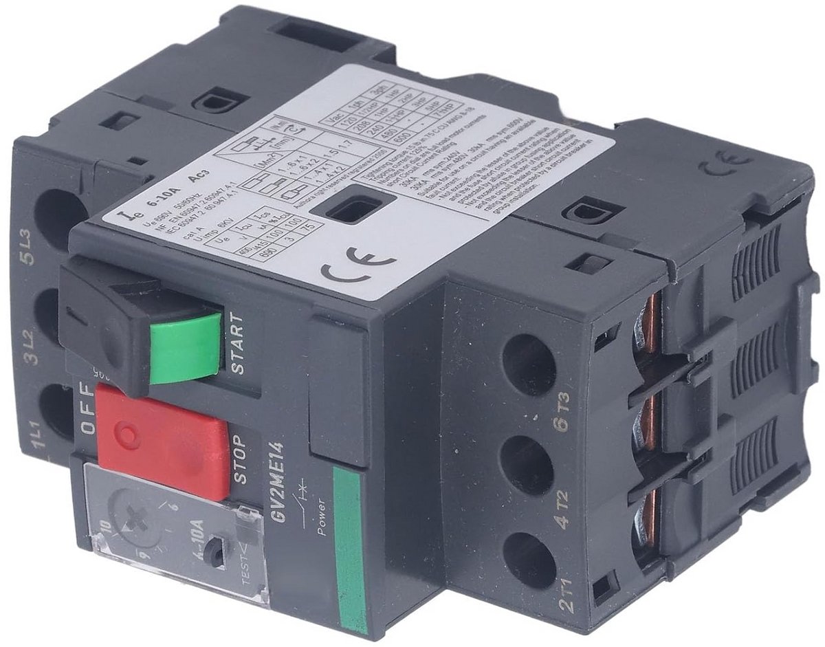 Motorbeveiligingsschakelaar 6-10A met Thermomagnetische Overbelastingsbeveiliging AC690V