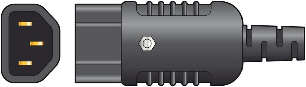 Verkabelbare C14 IEC-connector (Stekker) voor 3-Pins Stroomkabels
