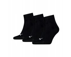 Puma - Unisex Quarter Plain Enkelsokken - 3 Pack - Maat 39-42