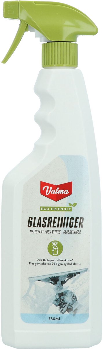 Valma ECO Friendly Glasreiniger Spray - Streeploos reinigen - Frisse geur - 750ml