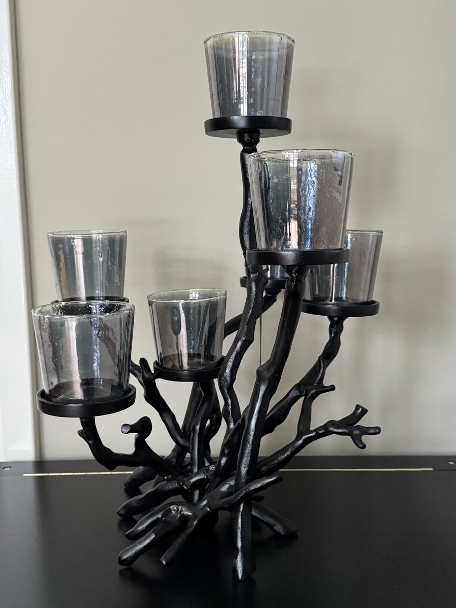 Colmore Kandelaar Tak Zwart 57cm