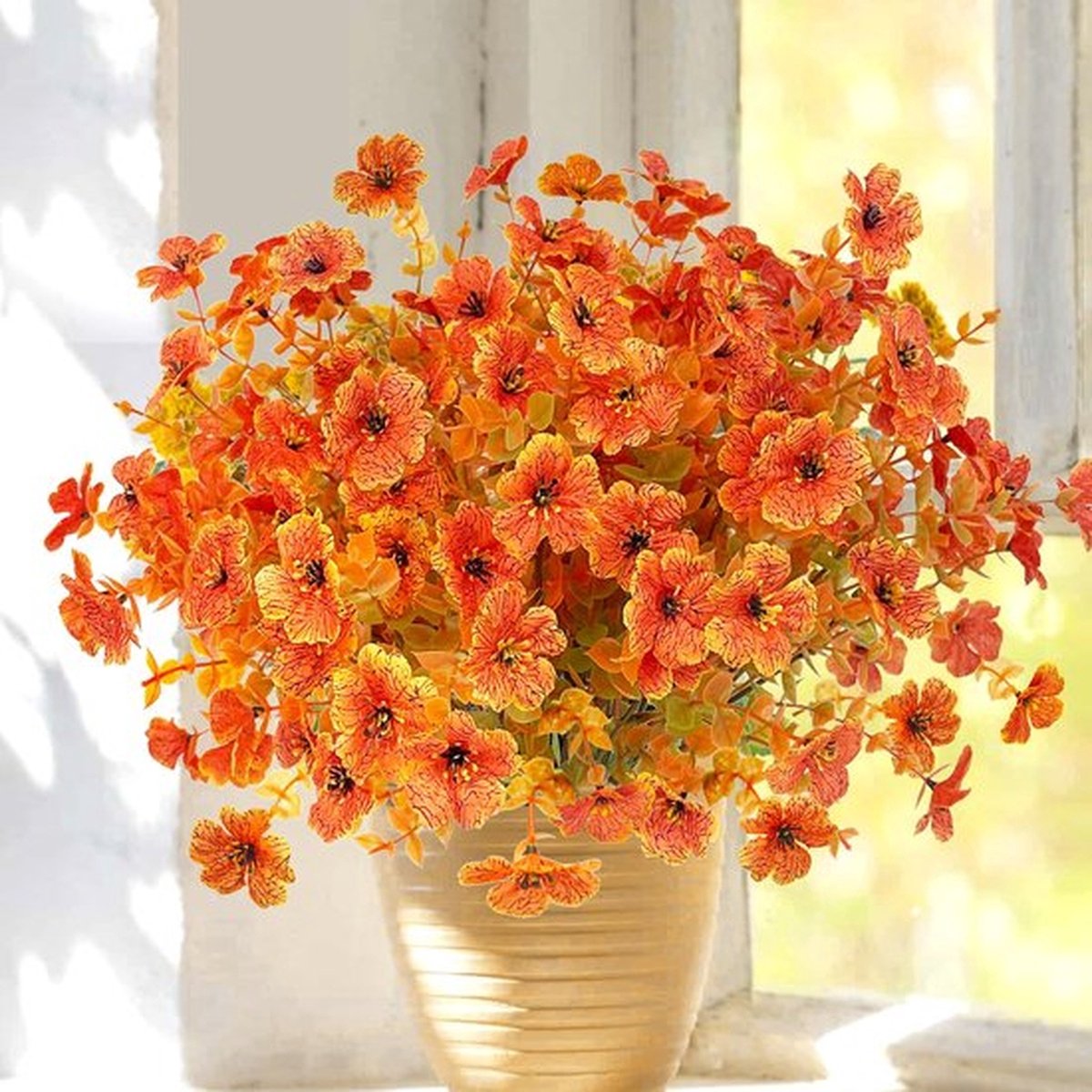 6 Bundels Herfstbloemen Kunstbloemen Herfst Als Echte Kunstbloemen Herfstdecoratie Herfstboeket Herfsttakken Zijden Bloemen Buiten Weerbestendig Herfstdecoratie Voor Buiten