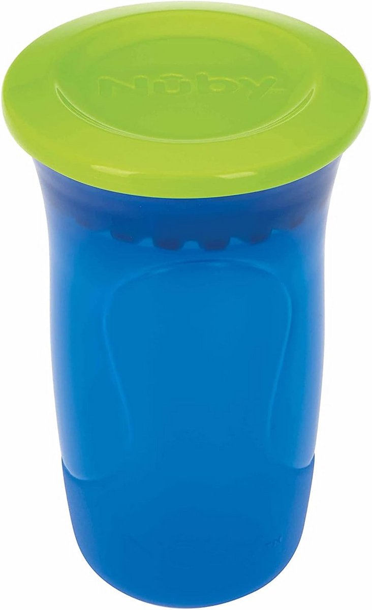 Anti-lek 360° Trainingsbeker Blauw voor Baby's vanaf 6 maanden - Twee Delen