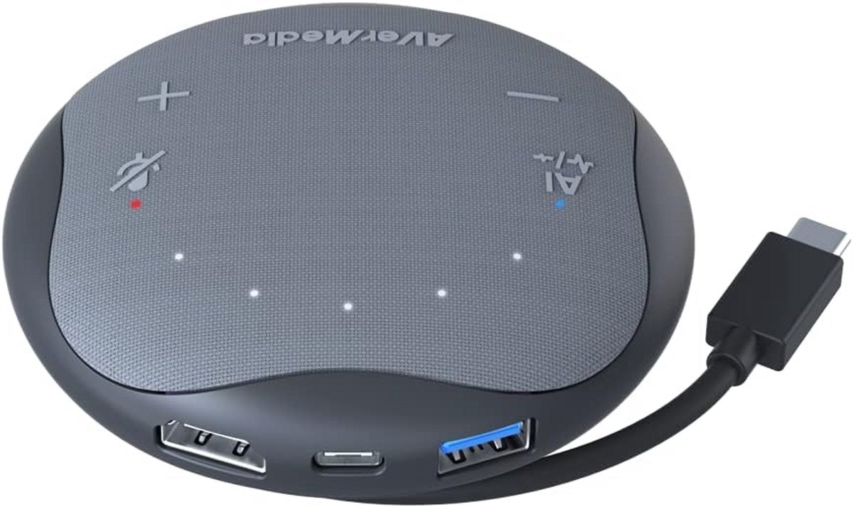Draagbare USB Speakerphone voor Vergaderingen en Thuiswerken