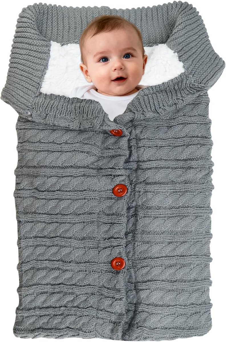 Universele Babyslaapzak Wandelwagen | Warm Voetenzak Winter met Fleece Voering Voor Maxi-Cosi en Buggy 0-12 Maanden