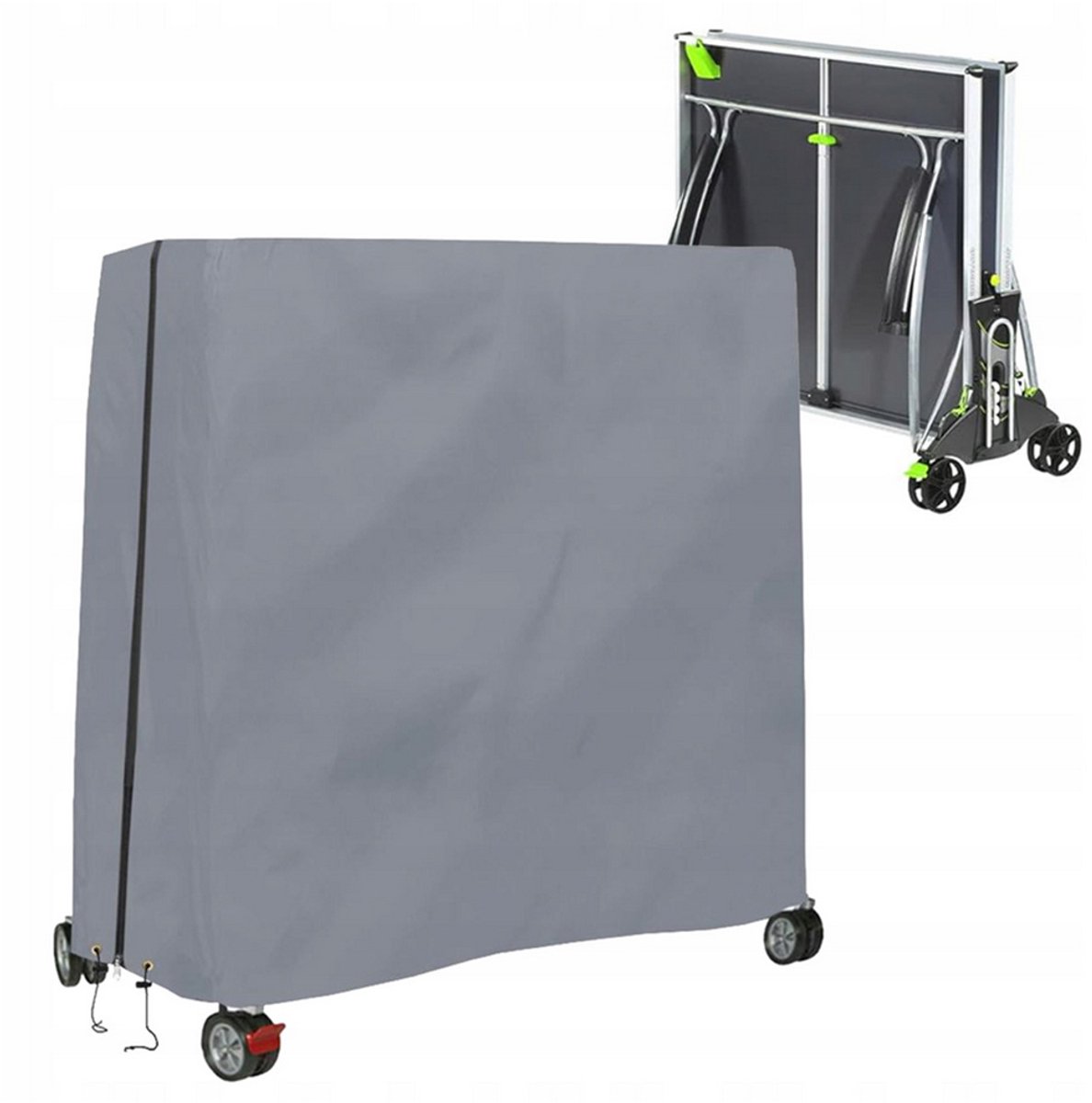 Tafeltennishoes voor Pingpongtafel - 210D Oxford-stof - Beschermhoes voor Pingpongtafel - 165 x 70 x 185 cm
