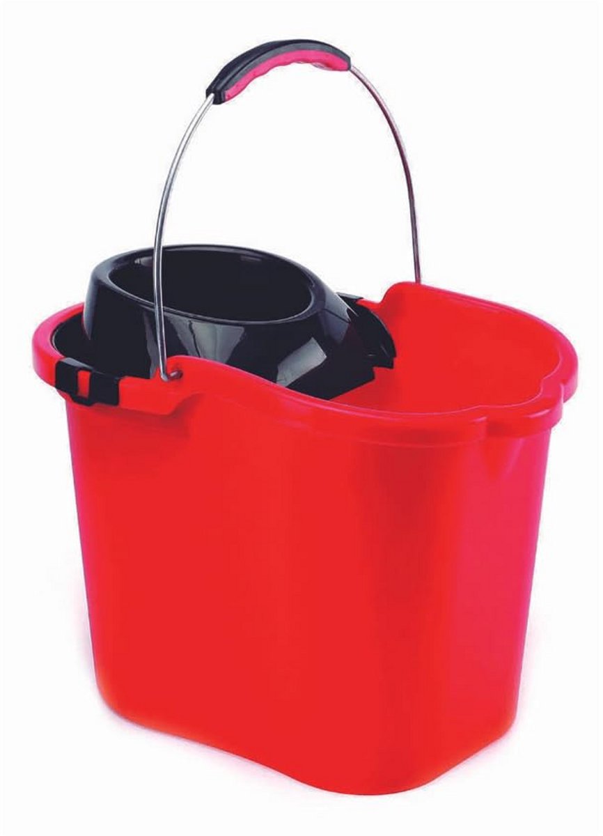 Emmer met wringer en handvat 16 L